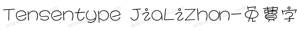 Tensentype JiaLiZhon字体转换